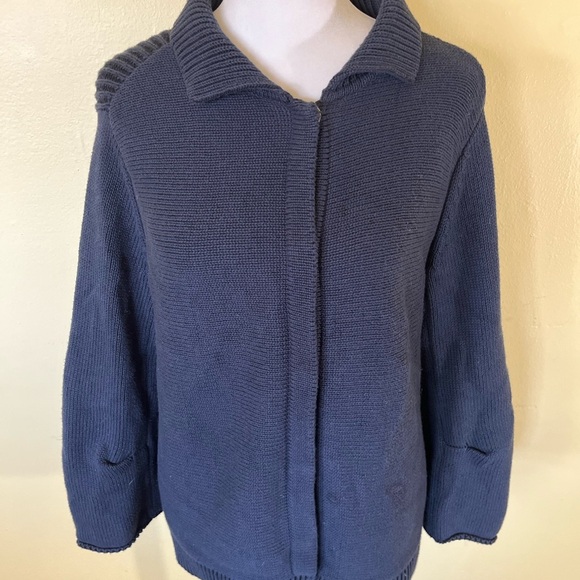 Cabi Women’s Cozy Blue Knit Cardigan Size Medium - Picture 2 of 8